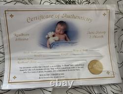 Silicone Head Cuddle Doll Baby 22 Aero Asleep Rooted Hair Caucasian Boy Girl