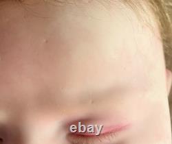 Silicone Head Cuddle Doll Baby 22 Aero Asleep Rooted Hair Caucasian Boy Girl