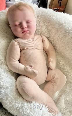 Silicone Head Cuddle Doll Baby 22 Aero Asleep Rooted Hair Caucasian Boy Girl
