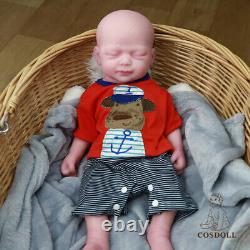 Sleeping Full Body Silicone Reborn Dolls Real Newborn Baby Girl Boy Gift for Kid