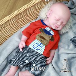Sleeping Full Body Silicone Reborn Dolls Real Newborn Baby Girl Boy Gift for Kid