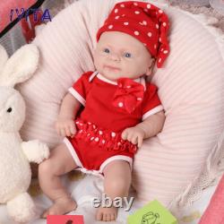Smile Girl Soft Dolls 14 Lifelike Silicone Reborn Baby Vivid Doll Xmas Gift