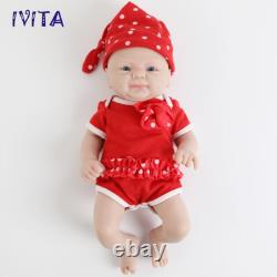 Smile Girl Soft Dolls 14 Lifelike Silicone Reborn Baby Vivid Doll Xmas Gift