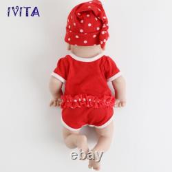 Smile Girl Soft Dolls 14 Lifelike Silicone Reborn Baby Vivid Doll Xmas Gift
