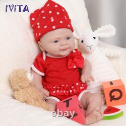 Smile Girl Soft Dolls 14 Lifelike Silicone Reborn Baby Vivid Doll Xmas Gift
