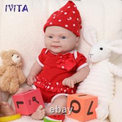 Smile Girl Soft Dolls 14 Lifelike Silicone Reborn Baby Vivid Doll Xmas Gift