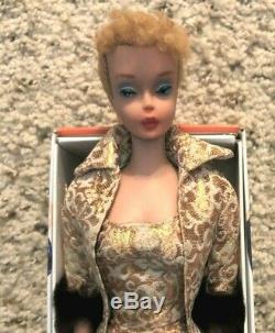 So Haute Vintage Barbie #4 Blonde Ponytail Exc+ WithRepro Box and Vintage Outfit