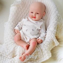 Soft 17.3 Inch Reborn Doll Full Body Platinum Silicone Soft Girl Handmade Baby