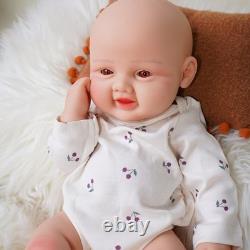 Soft 17.3 Inch Reborn Doll Full Body Platinum Silicone Soft Girl Handmade Baby