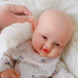 Soft 17.3 Inch Reborn Doll Full Body Platinum Silicone Soft Girl Handmade Baby