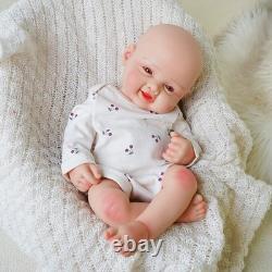 Soft 17.3 Inch Reborn Doll Full Body Platinum Silicone Soft Girl Handmade Baby
