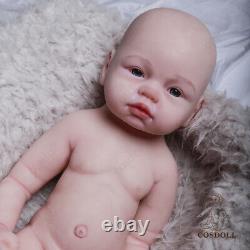 Solid Platinum Silicone baby boy Silicone Reborn Baby Dolls lifelike baby doll