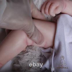 Solid Platinum Silicone baby boy Silicone Reborn Baby Dolls lifelike baby doll