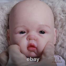 Solid Platinum Silicone baby boy Silicone Reborn Baby Dolls lifelike baby doll