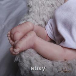 Solid Platinum Silicone baby boy Silicone Reborn Baby Dolls lifelike baby doll