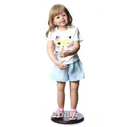 Standing Reborn Toddler Girl Dolls 39 Large Toddler Baby Vinyl Masterpiece Doll