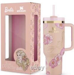 Stanley Barbie?'80s Peaches'N Cream 40 oz. Quencher Tumbler With Receipt