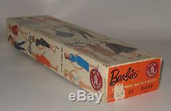 Stunning 1959 Mattel #2 Barbie Blonde Ponytail in TM Stand Box & More #BP30