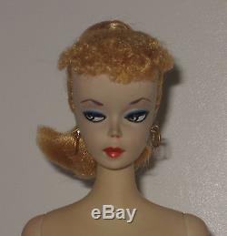 Stunning 1959 Mattel #2 Barbie Blonde Ponytail with TM Box Stand & More BH108