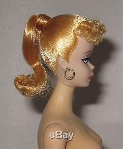 Stunning 1959 Mattel #2 Barbie Blonde Ponytail with TM Box Stand & More BS60