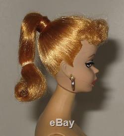 Stunning 1959 Mattel #2 Barbie Blonde Ponytail with TM Box Stand & More #BZ65