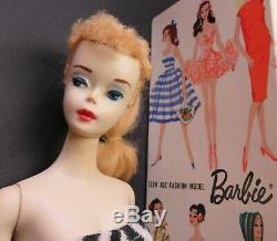 Stunning #3 Ponytail Barbie Sunglasses BOX Disk Stand Vintage RARE Blue Eyeshado