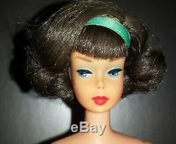 Stunning MIDNIGHT Japanese Sidepart Barbie American Girl, Pink Skin RARE vintage