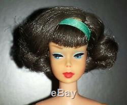 Stunning MIDNIGHT Japanese Sidepart Barbie American Girl, Pink Skin RARE vintage