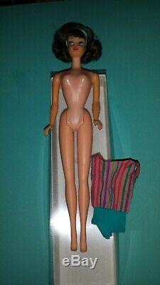 Stunning MIDNIGHT Japanese Sidepart Barbie American Girl, Pink Skin RARE vintage