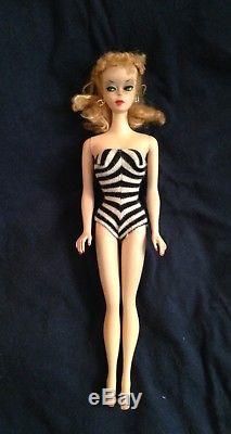 Stunning Vintage 1959 Pale Blonde # 1 Ponytail Barbie TM Model 850 Japan