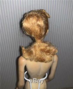 Stunning Vintage #3 Barbie Blonde Hair Ponytail-brown Eyeliner A23