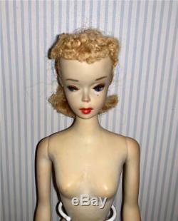 Stunning Vintage #3 Barbie Blonde Hair Ponytail-brown Eyeliner A23