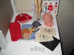Stunning Vintage Blonde No. 3 (#3) Ponytail Barbie Doll with Busy Gal +Extras