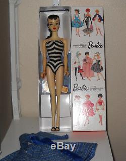 Stunning Vintage Brunette No. 3 (#3) Ponytail Barbie Doll withLet's Dance +Extras