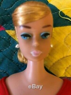 Stunning Vintage Swirl Lemon Blonde Ponytail Barbie w Orig Box