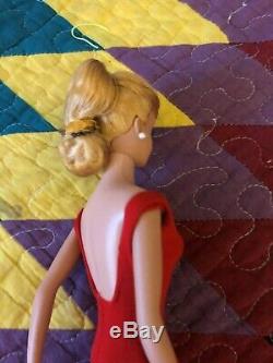 Stunning Vintage Swirl Lemon Blonde Ponytail Barbie w Orig Box