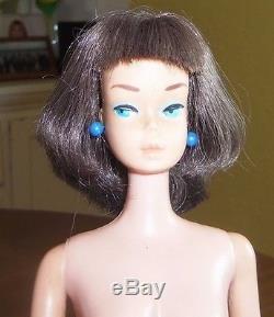 Stunning Vtg 1966 Silver Brunette American Girl Barbie Doll RARE LO COLOR OSS