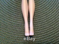 Super Rare #1 Barbie Tm Box And #1 Barbie Body With Holes In Feet! Head Liner