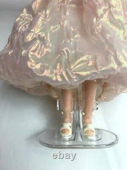 TAKARA Licca-chan Dress Glitter Pink With Doll stand Antique doll JAPAN fedex