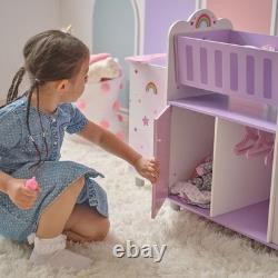 Teamson Kids Olivia's Little World Wood Doll Nursery with Cradle, Sink & Closet