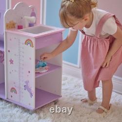 Teamson Kids Olivia's Little World Wood Doll Nursery with Cradle, Sink & Closet