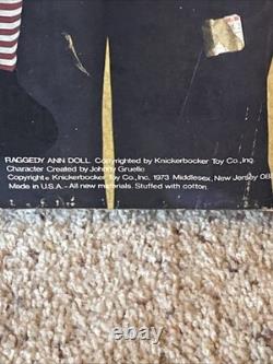 The Original Raggedy Ann Doll Americas Folk Doll 311/2 Inches Tall Knickerbocker