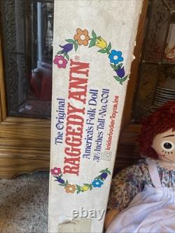 The Original Raggedy Ann Doll Americas Folk Doll 311/2 Inches Tall Knickerbocker