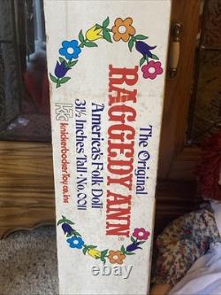 The Original Raggedy Ann Doll Americas Folk Doll 311/2 Inches Tall Knickerbocker