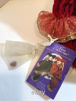 The Xenis Collection Jester Musical Wooden Dolls Lot of 2