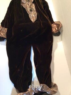 The Xenis Collection Jester Musical Wooden Dolls Lot of 2