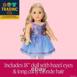 Truly Me #125 Doll & Dance All Day Set, with Hazel Eyes, Curly Blonde Hair, Li