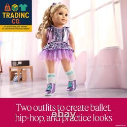Truly Me #125 Doll & Dance All Day Set, with Hazel Eyes, Curly Blonde Hair, Li