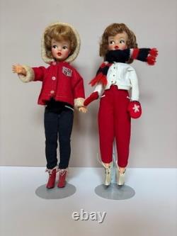 Two GORGEOUS vintage Ideal Tammy dolls in all-original winter outfits with extras Two GORGEOUS vintage Ideal Tammy dolls in all-original winter outfits with extras