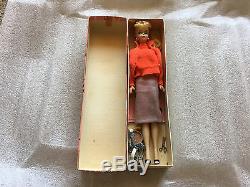 Ultra Rare Barbie Pink Silhouette Box #875 Winter Holiday Set T. M. 1958